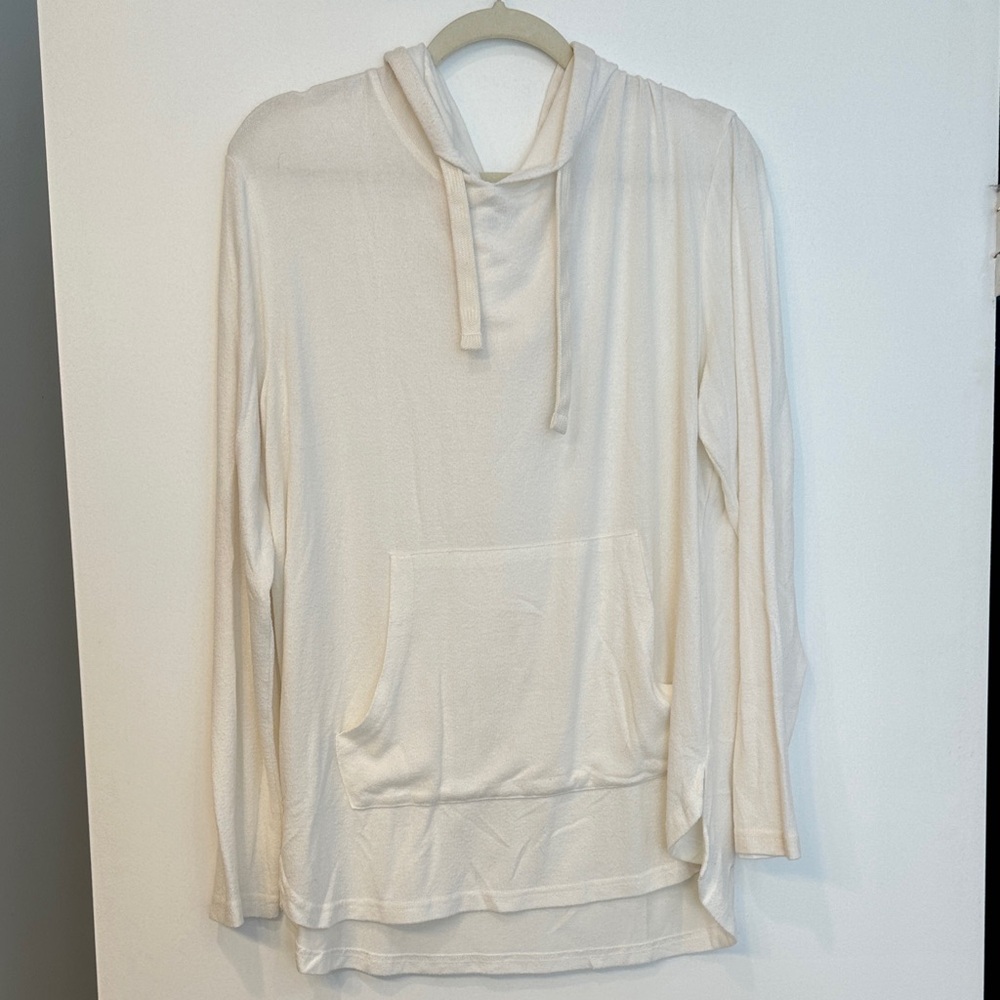 ZYIA Off-White Hooded Sweatshirt